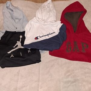 Champion White and Blue Kids Hoodie